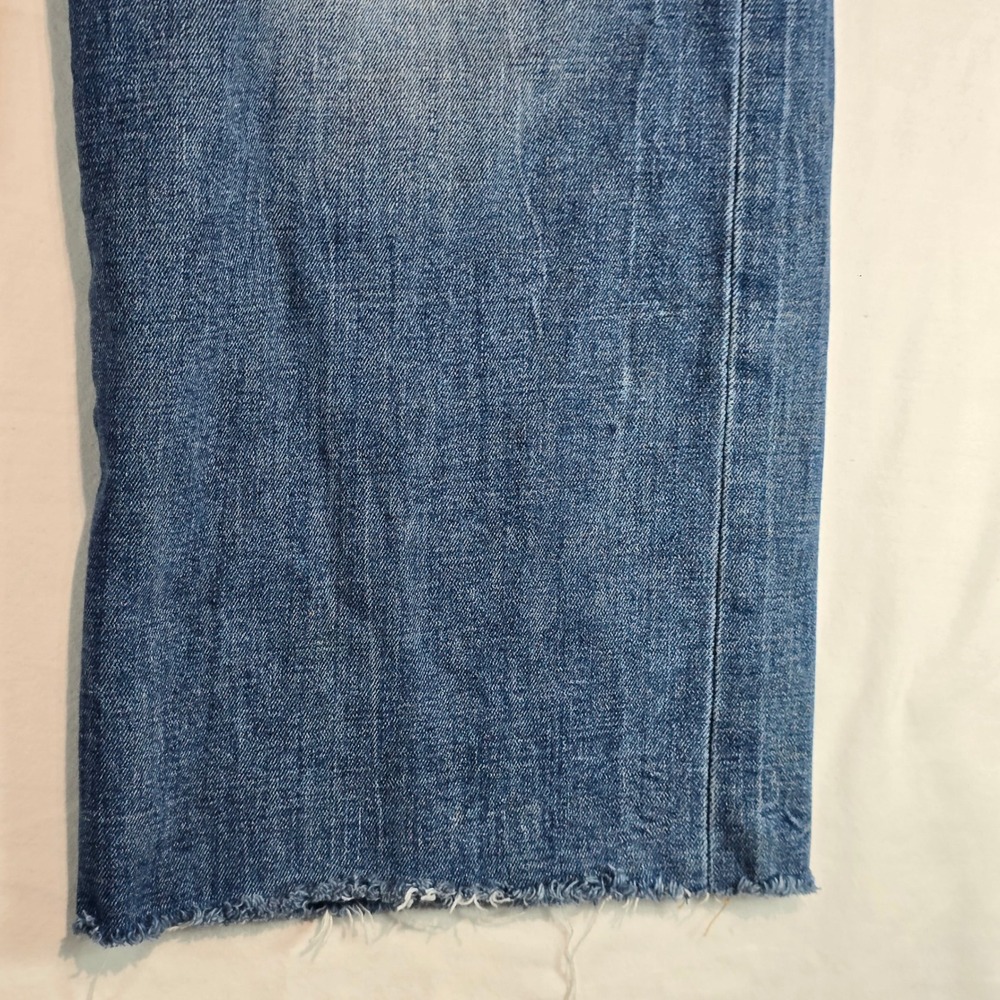 Banana Republic Wide Leg Jeans 27/4 Medium Wash Raw Hem High Rise 862757-008 - Picture 11 of 16